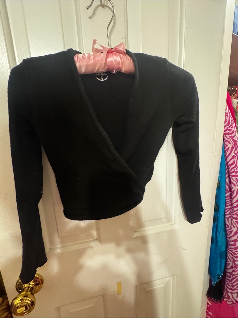 Wear Moi Black Women's Ballet Wrap Size 10/12